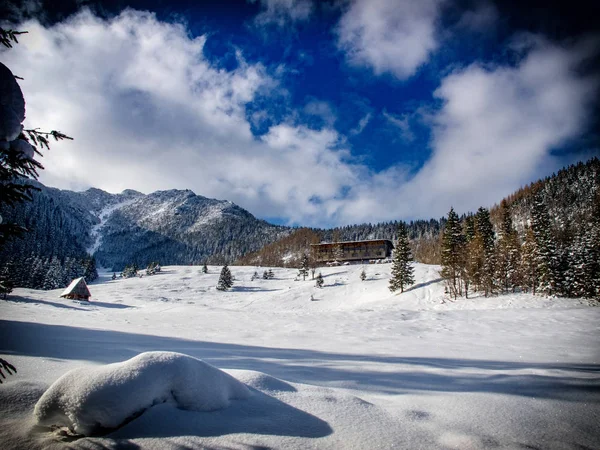 Landschaft Des Schönen Winters Der Polnischen Tatra — Stockfoto