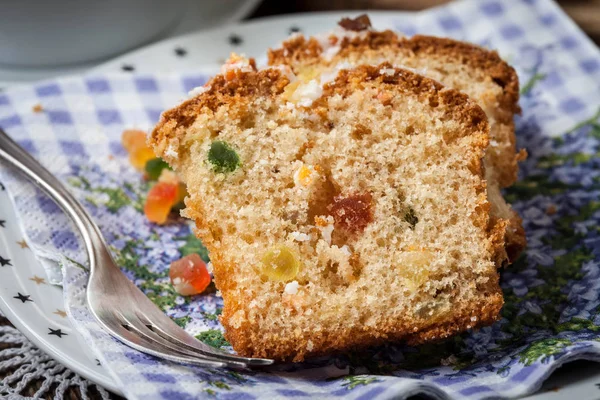 Christmas fruit cake. — Stock Photo, Image