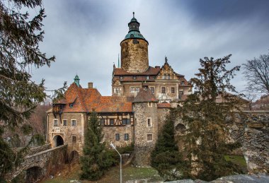 Sucha kasabasında bulunan Ortaçağ Kalesi Czocha.