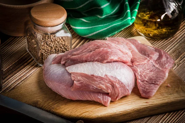 Rohes Putenfleisch. — Stockfoto