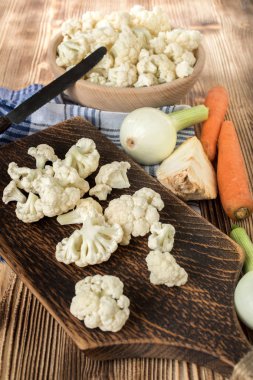 taze organik karnabahar.