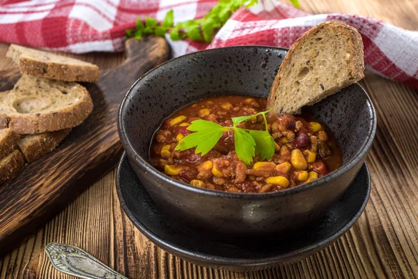 Chili con carne mexicana. — Fotografia de Stock