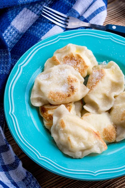 Pierogi z serem. — Zdjęcie stockowe