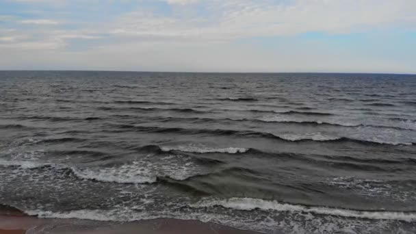 Golfo Gdansk Mar Báltico Arquivo Cinelike Para Classificação Cores — Vídeo de Stock