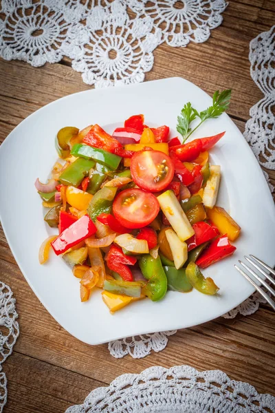 Ratatouille on a rustic table. — Stock Photo, Image