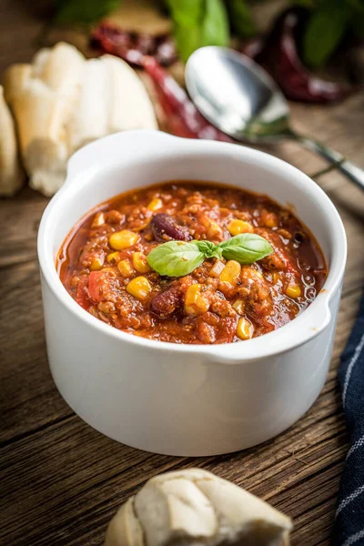 Mexikanische Chili con Carne. — Stockfoto