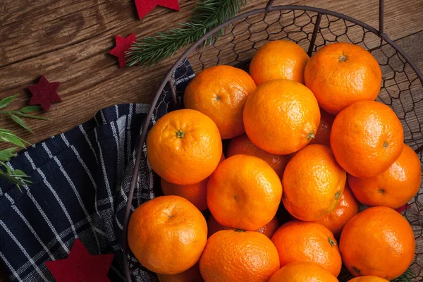 Basket of tangerines. — Stock Photo, Image