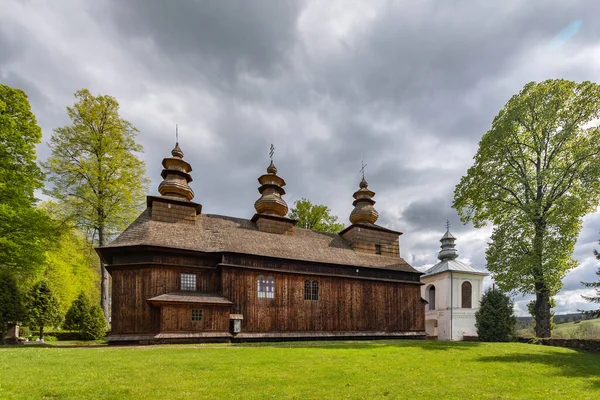 Wislok Wielki May 2020 Wooden Greek Catholic Church Onuphrius Onufry — 图库照片