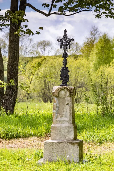 Bystre Polónia Maio 2020 Tombstones Cemitério Histórico Bojko Bystre — Fotografia de Stock