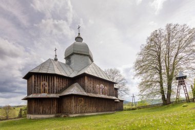 HOSZOWCZYK, POLAND - 27 Mayıs 2020: Tanrı 'nın Doğumu' nun Yunan Katolik Kilisesi - şu anda Tanrı 'nın Doğumu' nun Annesi 'nin Roma Katolik Kilisesi..