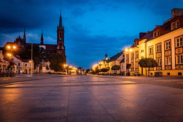 Bialystok Polónia Julho 2019 Praça Principal Kosciusko Com Câmara Municipal — Fotografia de Stock