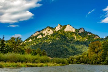 Pieniny dağlarındaki Üç Taç 'ın tepesine giden patika..