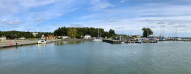 KRYNICA MORSKA, POLAND - EYLÜL 02, 2019: Krinica Morska, Vistula Lagoon, Polonya.