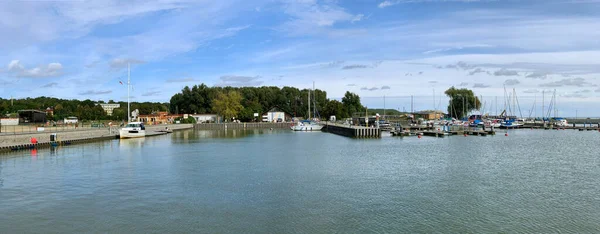 KRYNICA MORSKA, POLAND - EYLÜL 02, 2019: Krinica Morska, Vistula Lagoon, Polonya.