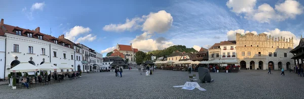 Kazimierz Dolny Polonia Septiembre 2020 Plaza Del Casco Antiguo — Foto de Stock