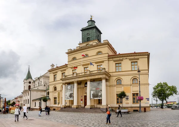 Lublin Poland August 2020 Старий Центр Міста Ратуша Любліна — стокове фото