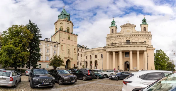 Lublin Poland Augusti 2020 Gamla Stan Katedralen John Döparen Och — Stockfoto