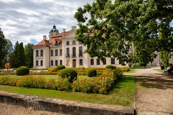 Kozlowka Lengyelország August 2020 Rococo Neoklasszikus Palota Komplexum Kozlowkában Lublin — Stock Fotó