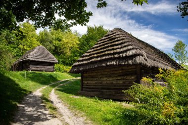 LUBLİN, POLAND - 31 AĞUSTOS 2020: Lublin Açık Hava Köyü Müzesi.
