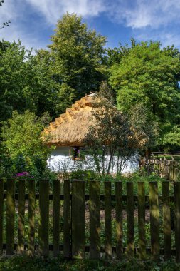 LUBLİN, POLAND - 31 AĞUSTOS 2020: Lublin Açık Hava Köyü Müzesi.