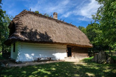 LUBLİN, POLAND - 31 AĞUSTOS 2020: Lublin Açık Hava Köyü Müzesi.