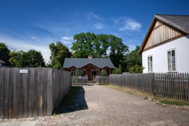 LUBLİN, POLAND - 31 AĞUSTOS 2020: Lublin Açık Hava Köyü Müzesi.
