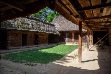 LUBLİN, POLAND - 31 AĞUSTOS 2020: Lublin Açık Hava Köyü Müzesi.