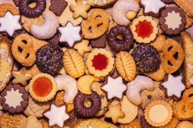 çeşitli Noel bisküvi görünümü top