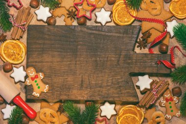 çeşitli Noel bisküvi görünümü top