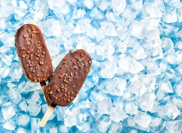 Helado de crema brulee helados paletas  . — Foto de Stock