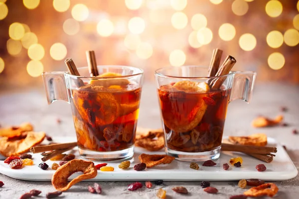 Drink with dried fruits and berries — Stock Photo, Image