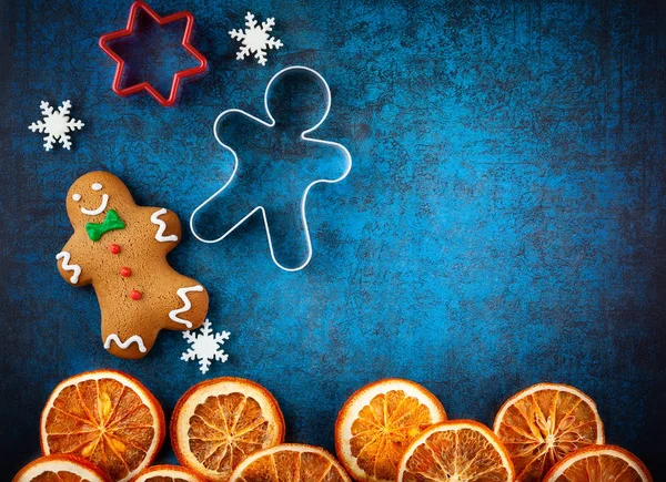 Winter concept with Christmas cookies — Stock Photo, Image