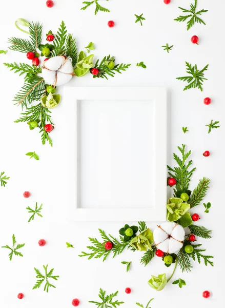 Composición Navideña Forma Árbol Navidad — Foto de Stock