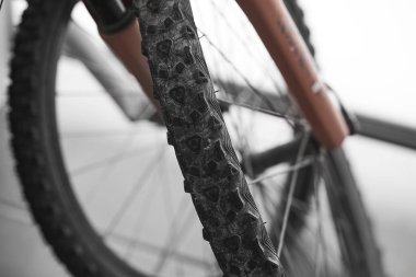 Bisiklet tekerlekleri makro fotoğraf