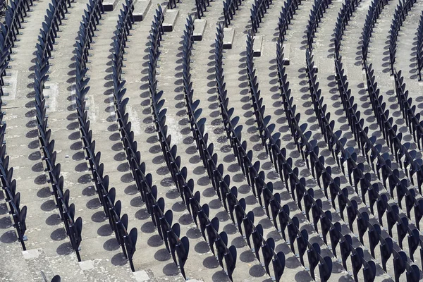 Satır Bir Stadyum Sandalye — Stok fotoğraf