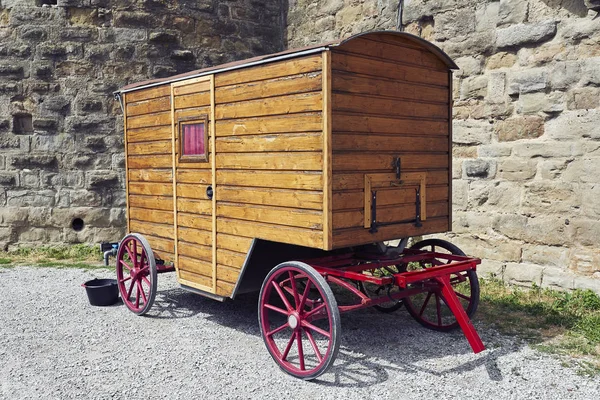 Старая Деревянная Повозка Житана — стоковое фото