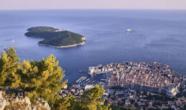 Dubrovnik'ten görünüm. Hırvatistan