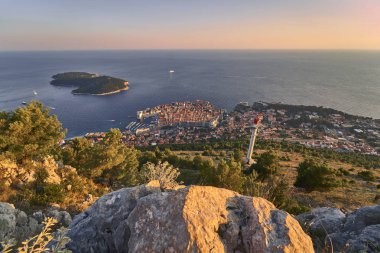 Dubrovnik'ten görünüm. Hırvatistan