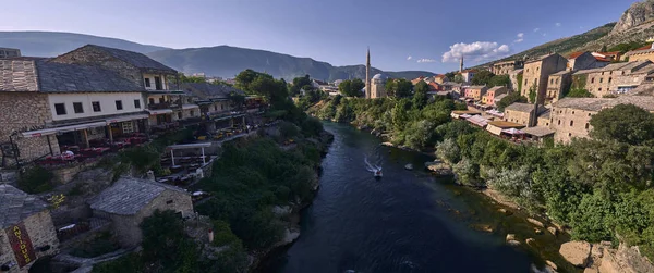 Panorâmica Mostar Bósnia Herzegovina — Fotografia de Stock