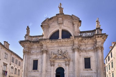 Panorama Dubrovnik Eski Şehir çatıları. Avrupa, Hırvatistan