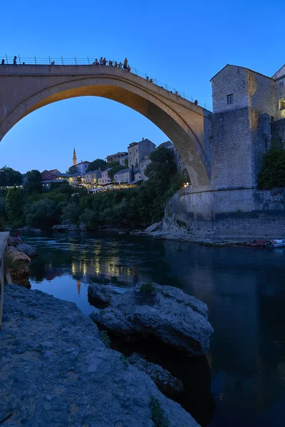 Ponte velha de Mostar Bósnia Herzegovina — Fotografia de Stock