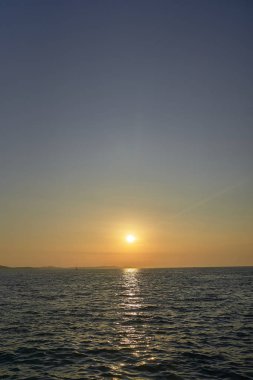 Zadar'da gün batımı. Hırvatistan. Avrupa
