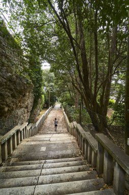 Split şehrinin sokakları. Hırvatistan