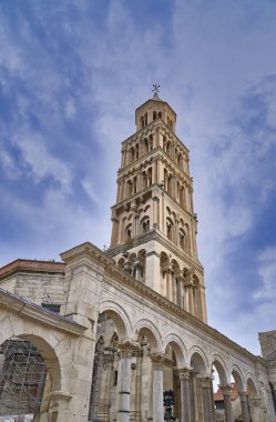 Split şehrinin sokakları. Hırvatistan