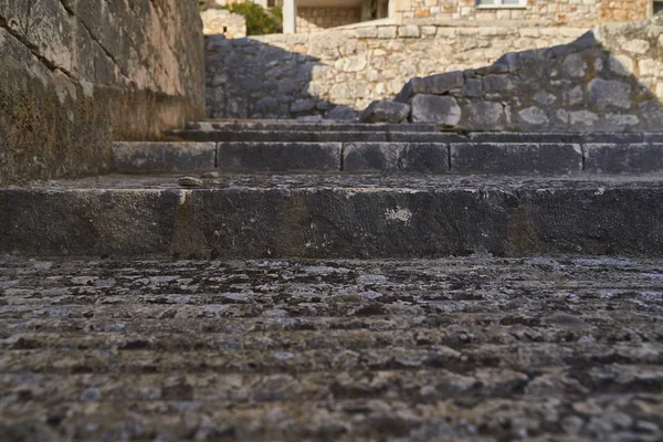 Stone stairway in a medieval city — Stock Photo, Image