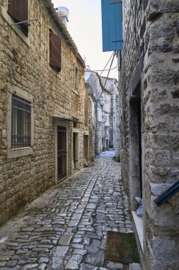 Split şehrinin sokakları. Hırvatistan