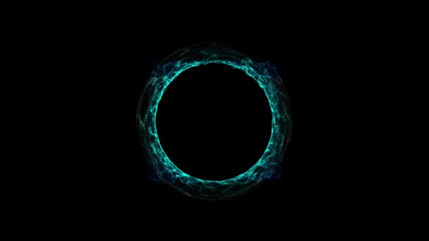 銀河の青いブラックホール — ストック動画
