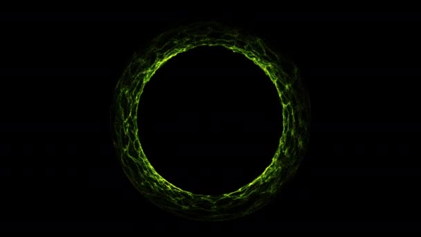 Green Black Hole Galaxy — Stock Video