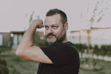 Rahatlatıcı zaman Mutlu adam