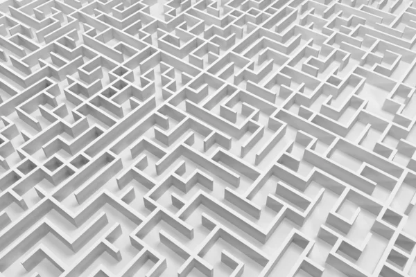 3d illustration labyrinth , complex problem solving concept